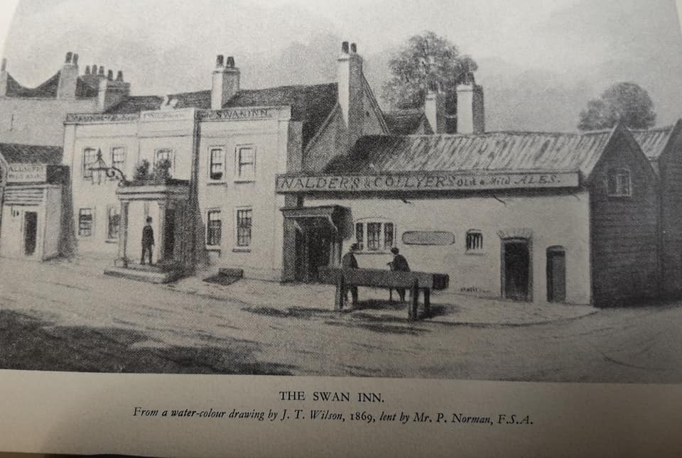Drawing of Georgian inn