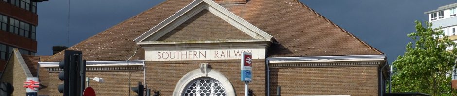 Neo-classical station with arched doorway and cupula